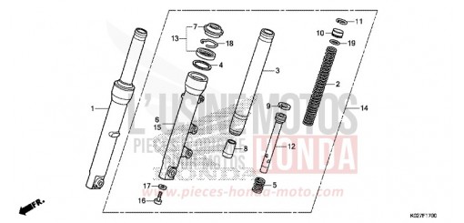 FRONT FORK SH150ADSE de 2014